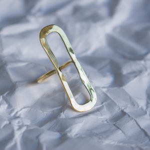 Brass Rectangle Ring